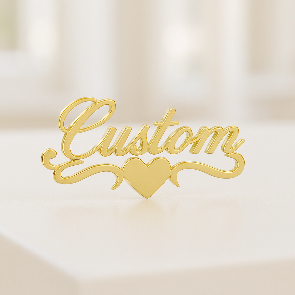 PRINCESS FONT CUSTOM NAME EARRING