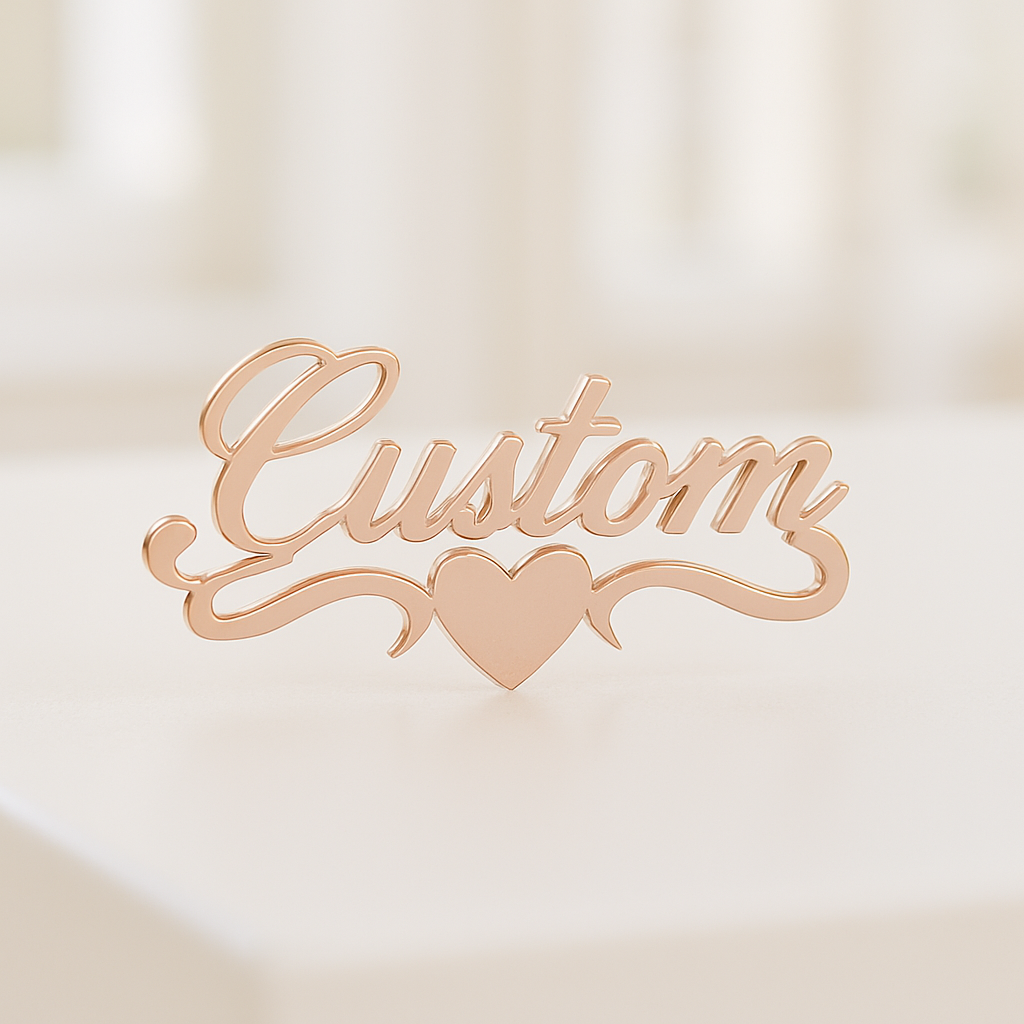 PRINCESS FONT CUSTOM NAME EARRING