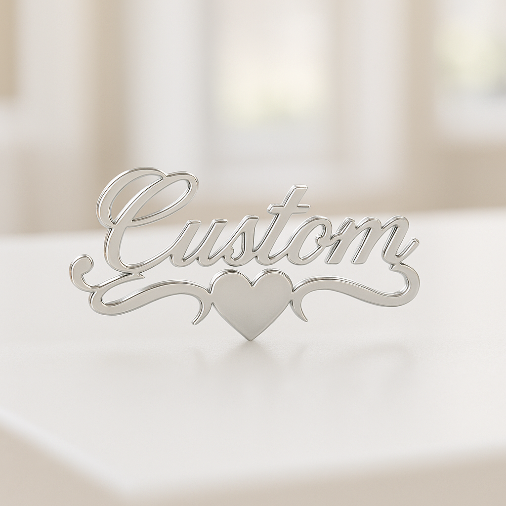 PRINCESS FONT CUSTOM NAME EARRING