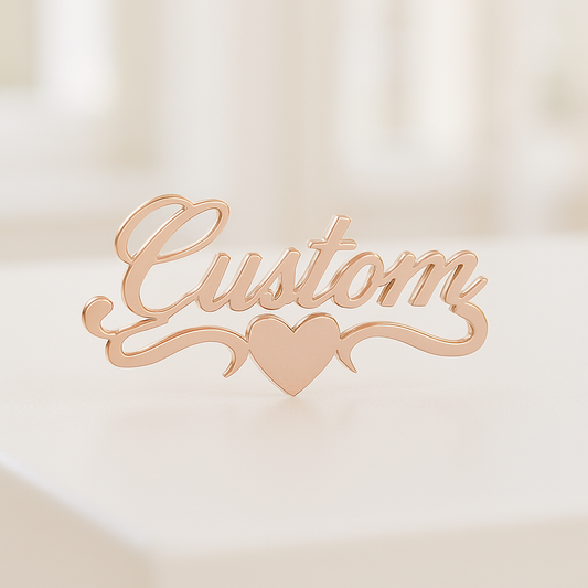 PRINCESS FONT CUSTOM NAME EARRING
